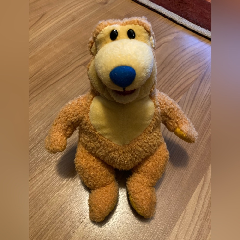 Vintage Jim Hensen Bear in the Big Blue House Bear stuffed plush GUC